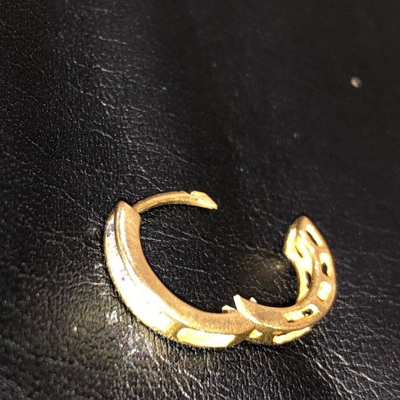 REAL DIAMOND Baguette Hoops NOT CZ NOT FAKE SALE! - Picture 7 of 8